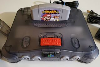 Nintendo 64 N64 Rare Funtastic Smoke with OEM Smash Bros.  64 3