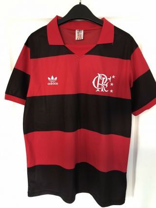 Retro 80’s Flamengo Football Shirt Brazil Soccer Jersey Vintage Rare Large