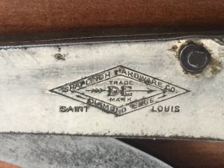 Antique Pocket TIMBER SCRIBE DE Diamond Edge Shapleigh Hdwe.  Co.  St.  Louis,  Mo. 2