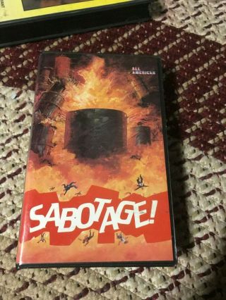 Sabotage All American Mogul Vhs Oop Rare Big Box Slip
