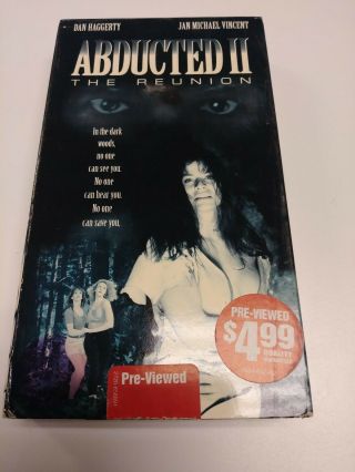 Abducted Ii 2 The Reunion Rare Vhs 1994 Horror Slasher Survival Debbie Rochon