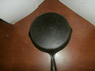 Vintage Griswold Erie 8 Cast Iron Skillet 705 Rare F Marking With Heat Ring