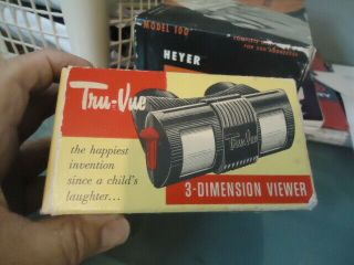 Antique Vintage Bakelite Tru - Vue 3d Stereo View Film Viewer Box Antique
