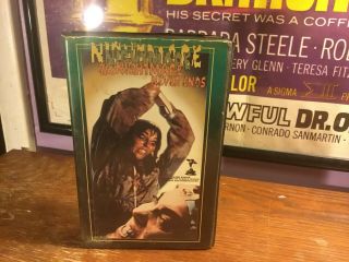 The Nightmare Never Ends Vhs.  As - Is.  Very Rare.  Clamshell.  Horror.