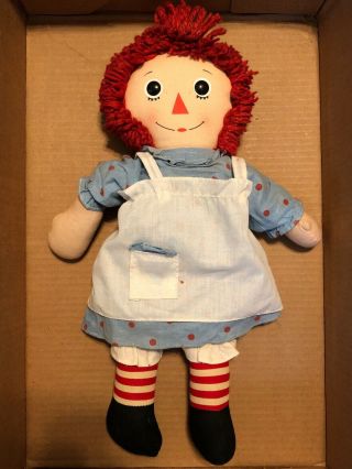 Vintage 15” Knickerbocker Raggedy Ann Doll