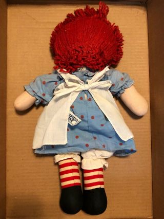 Vintage 15” Knickerbocker Raggedy Ann Doll 2