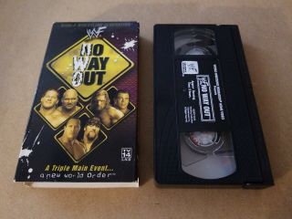 Wwf No Way Out 2002 02 Vhs Video Rare Wrestling Wwe