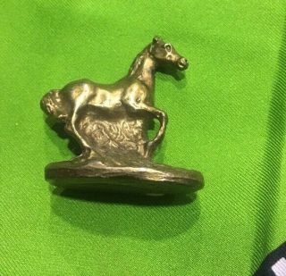 Vintage Horse Miniature 1 1/2” Figurine Brass Metal Statue Decoration Rare