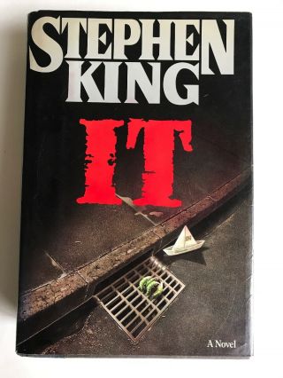 Stephen King It Hardcover Book 1st First Edition With Dust Jacket 1986 Rare