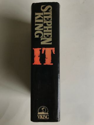 Stephen King IT Hardcover Book 1st First Edition With Dust Jacket 1986 Rare 2