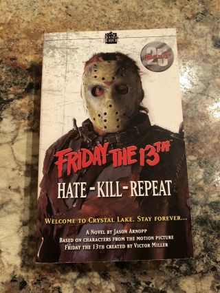 Rare Oop Friday The 13th Book Jason Voorhees Hate Kill Repeat Paperback