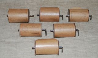 Six Antique Tanzbar Player Concertina Rolls Made In Germany