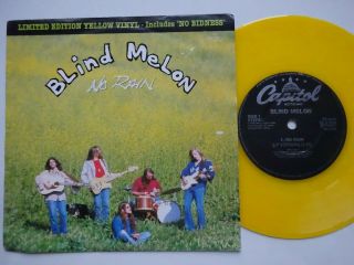 Blind Melon No Rain - Rare Yellow Vinyl Ex/vg,  Cond 1992 Capitol 7 "