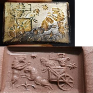 Ancient Rare Unique Jasper Carving Intaglio Seal Stone Cabochon 35