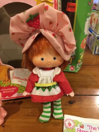 Vintage Strawberry Shortcake Doll With Book Comb Box 2