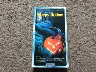 " The Legend Of Sleepy Hollow " Vhs Magnum Entertn.  Rare Jeff Goldblum