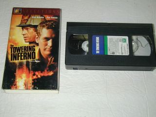 The Towering Inferno Steve Mc Queen,  Paul Newman 1974 Vhs Rare Htf Oop