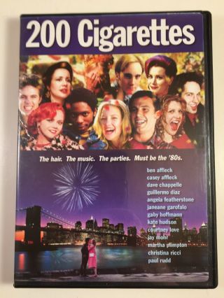 200 Cigarettes Dvd Paul Rudd,  Christina Ricci,  Ben Affleck,  Kate Hudson Rare