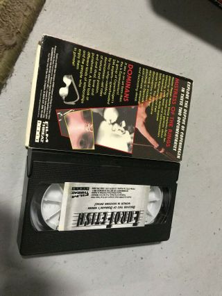 EUROFETISH FLIM THREAT HORROR SOV SLASHER RARE OOP VHS BIG BOX SLIP 2
