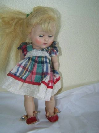 VTG VOGUE GINNY DOLL STRUNG IN 1952 TINY MISS SERIES? VARIATION OUTFIT 2