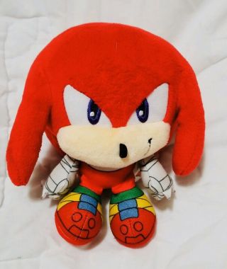 Sonic The Hedgehog Knuckles Plush Sonic Boom Big Head Sega Tomy Rare 6” Plush