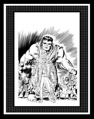 Jack Kirby Hulk 1 Cover Rare Production Art