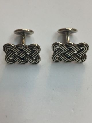 Rare Retired James Avery Cuff Links 925 Sterling Silver