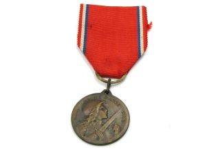 Rare Wwi French 1916 Bronze Verdun Campaign Medal