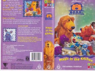 Bear In The Big Blue House Magic In The Kitchen Vhs Pal Video Rare