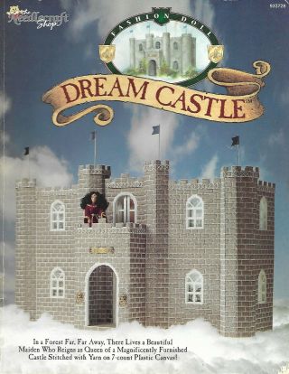 Fashion Doll Dream Castle In Plastic Canvas Pattern Book,  Rare
