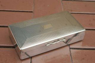 Art Deco Silver Plated Trinket Box