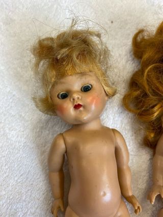 Two Vintage Vogue Ginny Dolls For Repair 3