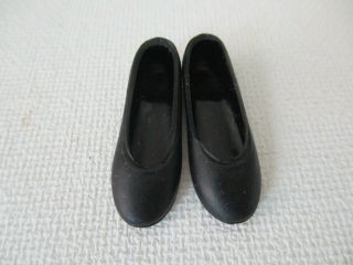 Vintage Barbie: Skipper Velvet N Lace Shoes Squishy Black Flats