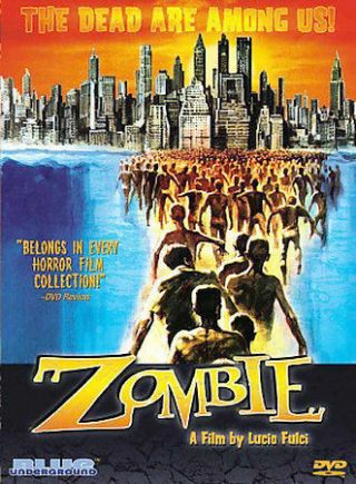 Zombie (dvd) Lucio Fulci Italian B Horror Rare Unrated 1979 Blue Underground