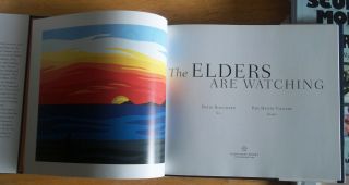Rare book,  The Elders are Watching,  Native full of art drawings signed H/c,  D/j 2
