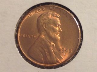 Bu 1945 S Wheat Penny Lincon Us Cent Rare Antique Wwii Collectable Coin 316g
