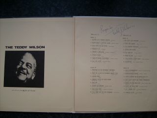 Jazz Teddy Wilson Rare Deluxe Album Billie Holiday Lester Young 2lp Set Signed