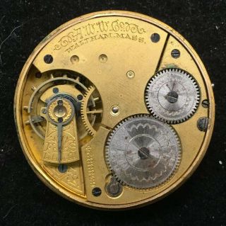Antique 1894 American Waltham Co Pocket Watch Sz 16s 7 Jewels No Case 6388824