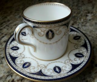 Wedgwood 643 Cup & Saucer,  Cameo Pattern,  W643,  Antique,  C.  1910 - 1920,  Rare