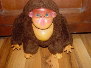 Rare Vintage Rubber Face Monkey Rushton Gund ? Stuffed Animal 9.  5 "