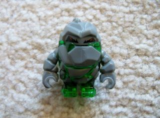Lego Power Miners - Rare Rock Monster Minifig - Boulderax Trans - Green
