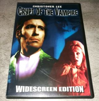 Crypt Of The Vampire Dvd Christopher Lee,  Ursula Davis Horror Halloween Rare Oop