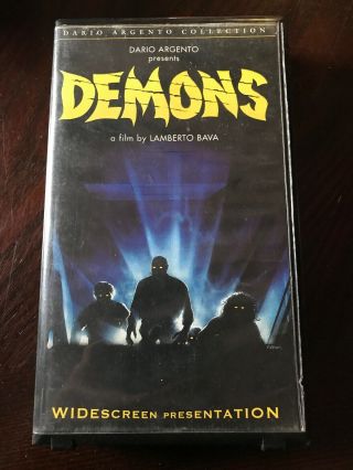 Demons (1985) Anchor Bay Clamshell Rare Cult Horror Sleaze Vhs Bava