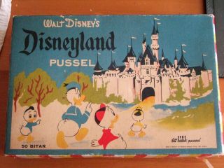 Rare Walt Disney´s Disneyland Puzzle From 50´s - Départ Pour La Péche - Fishing