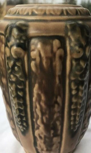 Antique 1920’s Roseville Florentine Art Pottery Barrel Vase Renaissance