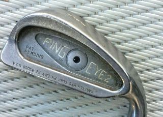 Rare Ping Eye 2 Pat Pending 1 Iron Black Dot Steel Shaft Rh