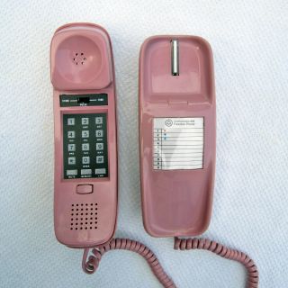 Southwestern Bell Freedom Trimline Phone Mauve Dusty Rose Cond Rare