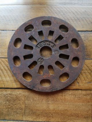 Antique Cast Iron International Harvester 1504a 1/2 Seed Planter Plate Steampunk