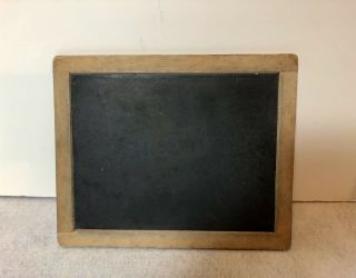 Vintage 2 Sided Slate Board Early School Personal Chalk Board 8x10”