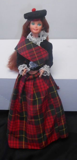 Barbie Doll International Scottish 3263,  1980,  Outfit,  Pretty